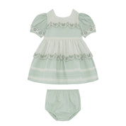 Magnolia Dress with Embroidered Bloomers Set