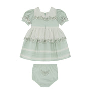 Magnolia Dress with Embroidered Bloomers Set