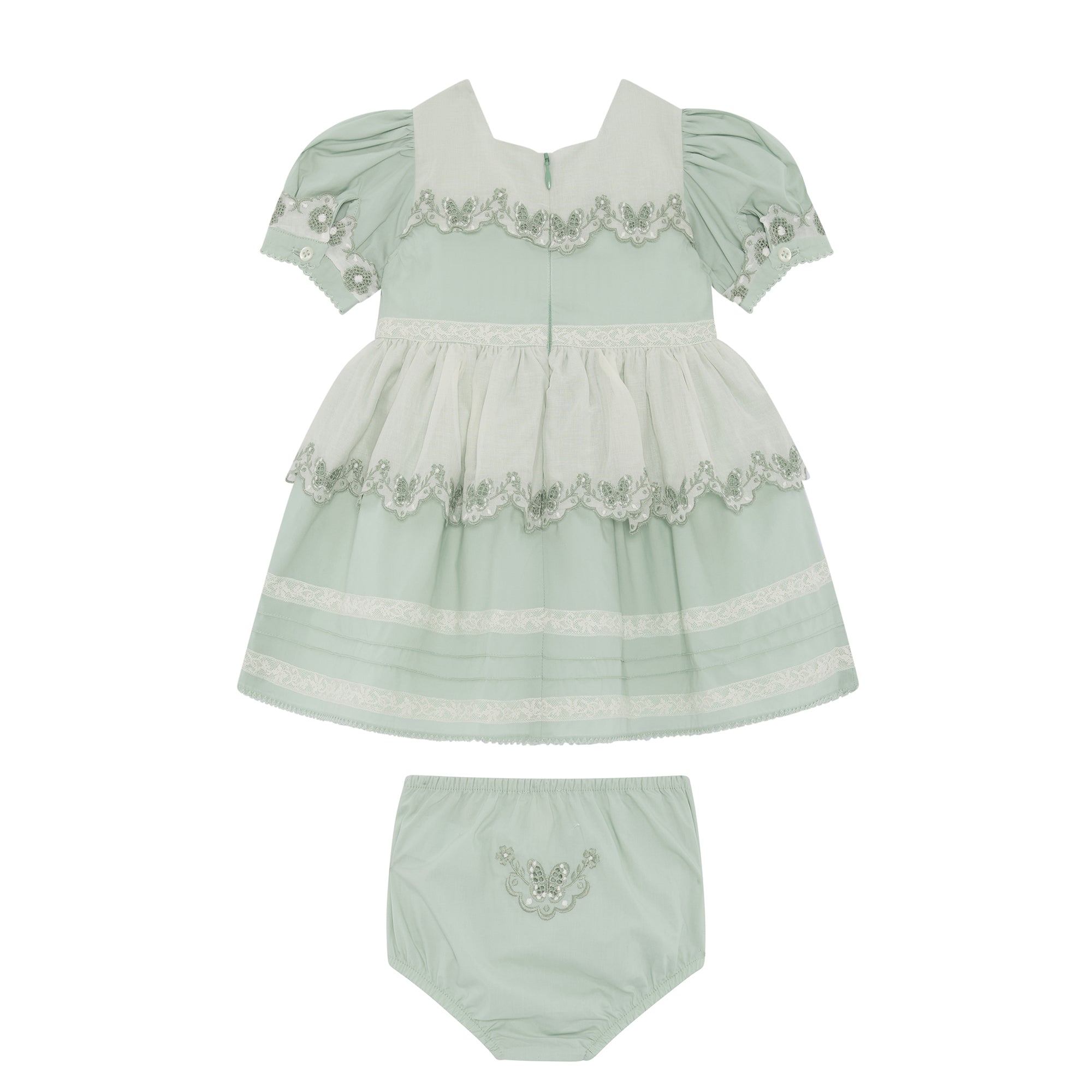 Magnolia Dress with Embroidered Bloomers Set