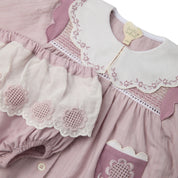 Margot Embroidered Blouse with Embroidery and Smocking